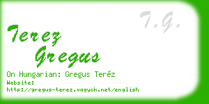 terez gregus business card